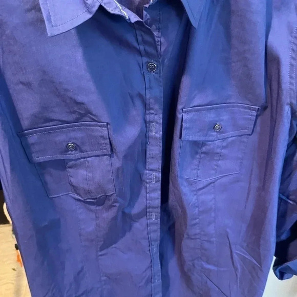 ~NY & Co~ Bright Blue Top - XXL - Picture 2 of 7